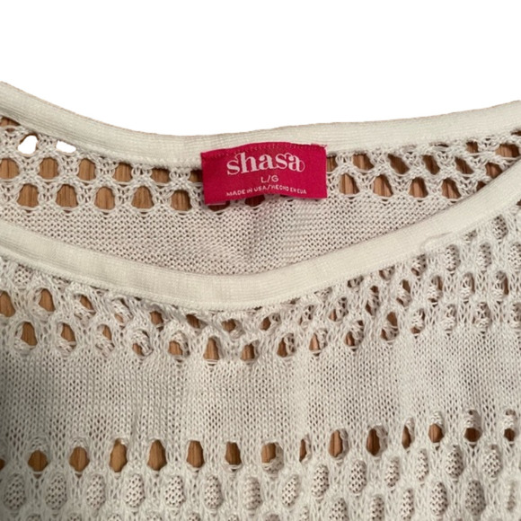 White Shasa Cutout Swimsuit Coverup Size Large - Picture 3 of 3